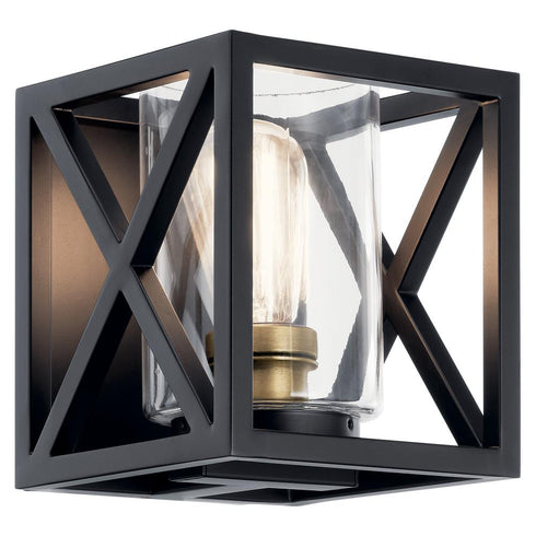 Kichler Moorgate 1 Light Wall Sconce Model: 55063BK
