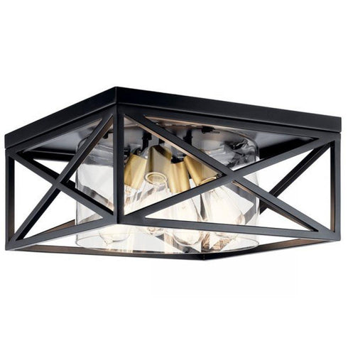 Kichler Moorgate 4 Light Flush Mount Model: 44084BK