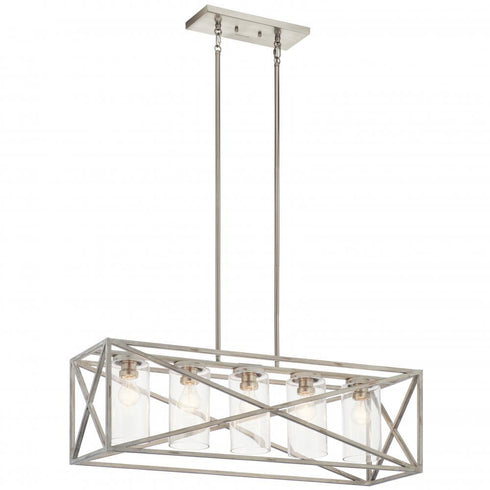 Kichler Moorgate 5 Light Linear Chandelier Model: 44081DAW