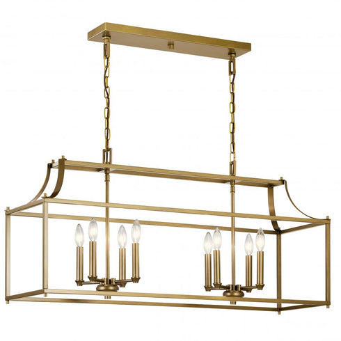 Kichler Morrigan 8 Light Linear Chandelier Model: 42497NI