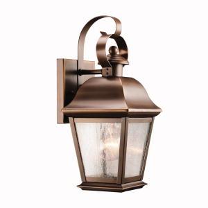Kichler Mount Vernon 1 Light Outdoor Wall Model: 9707BK