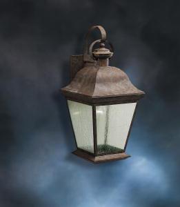 Kichler Mount Vernon 1 Light Outdoor Wall Model: 9709BK
