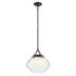 Kichler Nella Pendant Large 1 Light in Black Finish Model: 52783BK
