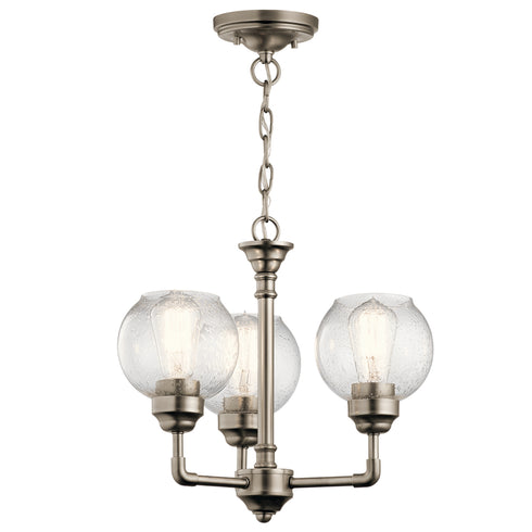 Kichler Niles Chandelie Semi Flush 3 Light in Antique Pewter Finish Model: 43992AP