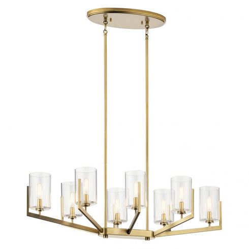 Kichler Nye 8 Light Oval Chandelier Model: 52315BNB