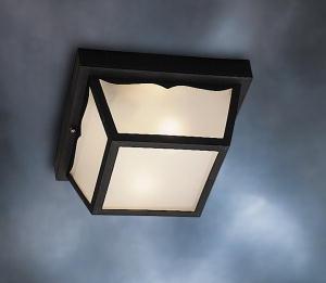 Kichler Outdoor Plastic Fixtures 1 Light Outdoor Ceiling Model: 9320BK