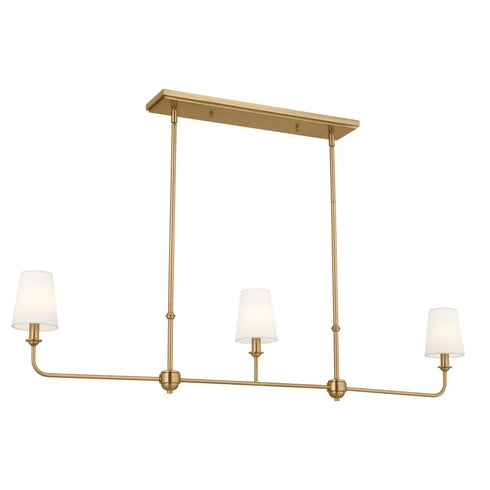 Kichler Pallas 3 Light Linear Chandelier Model: 52519BK