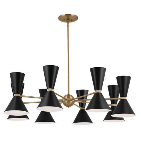 Kichler Phix Chandelier 16 Light in Champagne Bronze Finish Model: 52567CPZBK