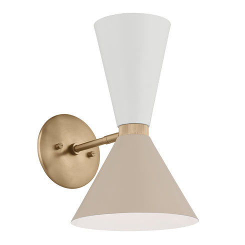 Kichler Phix Wall Sconce 2 Light in Champagne Bronze Finish Model: 52570CPZBK