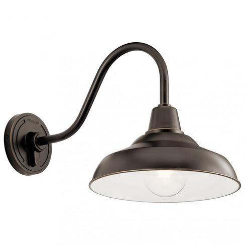 Kichler Pier 1 Light Outdoor Wall Model: 49990BK