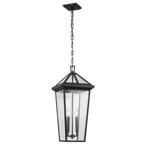 Kichler Regence Outdoor Pendant 2 Light in Black Textured Finish Model: 59130BKT