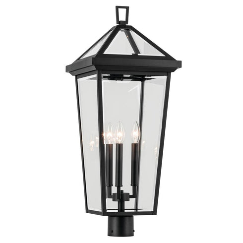 Kichler Regence Outdoor Post Light 3 Light in Black Textured Finish Model: 59129BKT