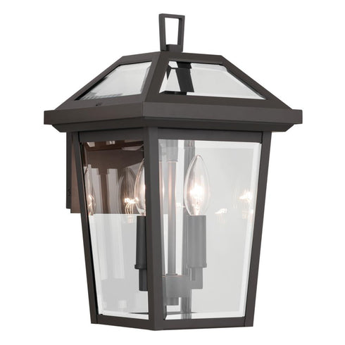 Kichler Regence Outdoor Wall 2 Light in Black Textured Finish Model: 59125BKT