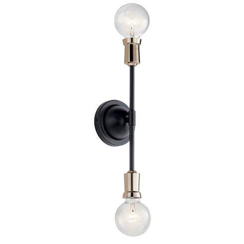 Kichler Ridgewood 2 Light Wall Sconce Model: 43195BK