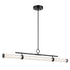 Kichler Riven Linear Chandelier Extra Large in Black Finish Model: 52754BKLED
