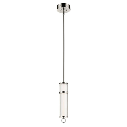 Kichler Riven Mini Pendant 1 Light in Black Finish Model: 52755BKLED