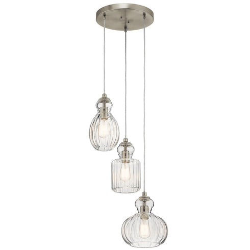 Kichler Riviera 3 Light Pendant Model: 43952NI