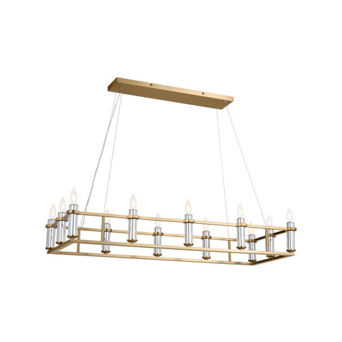 Kichler Rosalind 12 Light Linear Chandelier Model: 52492BK
