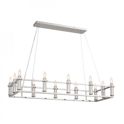 Kichler Rosalind 12 Light Linear Chandelier Model: 52492BK