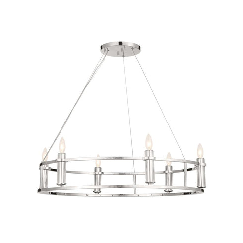 Kichler Rosalind 6 Light Chandelier Model: 52490BK
