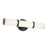 Kichler Rosh 18 Inch Bath Bar Small LED with White Glass in Black Model: 55187BKLED