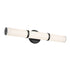 Kichler Rosh 24.25 Inch Bath Bar Medium LED with White Glass in Black Model: 55188BKLED