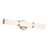 Kichler Rosh 24.25 Inch Bath Bar Medium LED with White Glass in Black Model: 55188BKLED