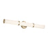 Kichler Rosh 32 Inch Bath Bar Large LED with White Glass in Black Model: 55189BKLED