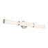 Kichler Rosh 32 Inch Bath Bar Large LED with White Glass in Black Model: 55189BKLED