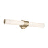 Kichler Sashi 24.25 Inch Bath Bar Medium LED with White Glass in Black Model: 55192BKLED