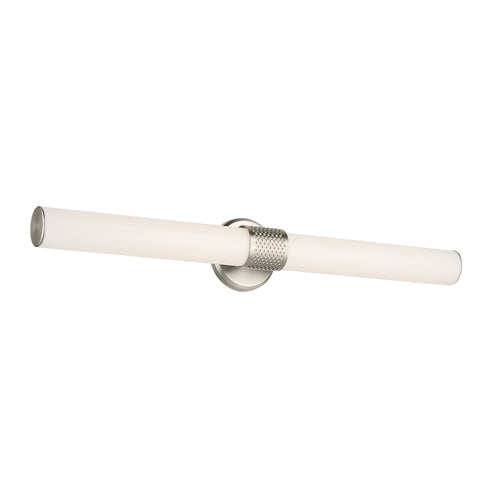 Kichler Sashi 32 Inch Bath Bar Large LED with White Glass in Black Model: 55193BKLED