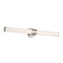 Kichler Sashi 32 Inch Bath Bar Large LED with White Glass in Black Model: 55193BKLED