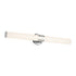 Kichler Sashi 32 Inch Bath Bar Large LED with White Glass in Black Model: 55193BKLED