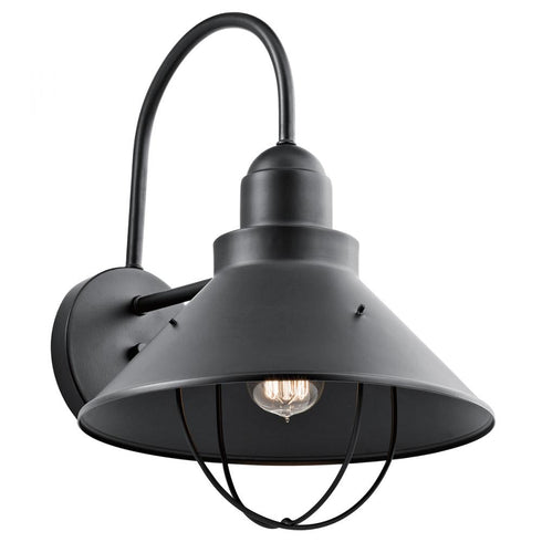 Kichler Seaside 1 Light Outdoor Wall Model: 9142BK