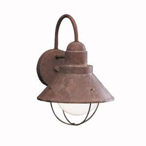 Kichler Seaside Outdoor Wall 1 Light in Olde Brick Finish Model: 9022OB