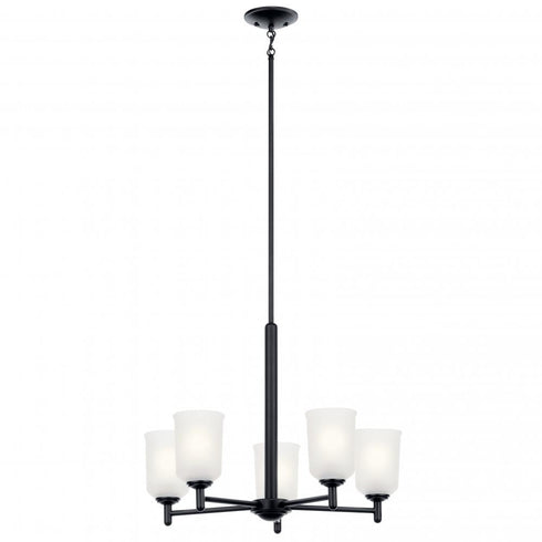 Kichler Shailene 18.25 Inch 5 Light Chandelier With Model: 43671BK