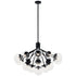 Kichler Silvarious Chandelier Convertible 16 Light in Black Finish Model: 52702BK