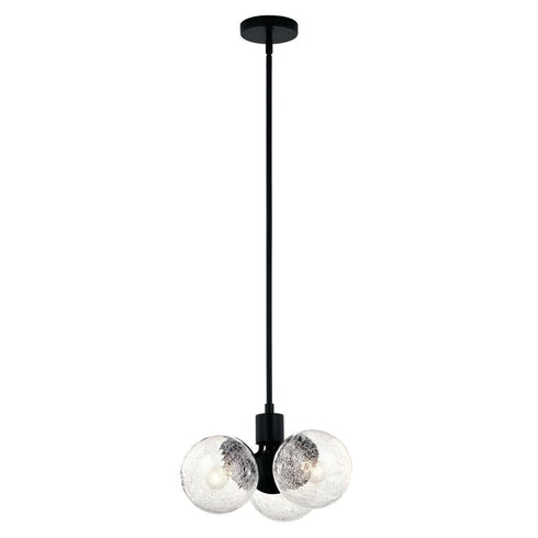 Kichler Silvarious Chandelier Convertible 3 Light in Black Finish Model: 52700BK