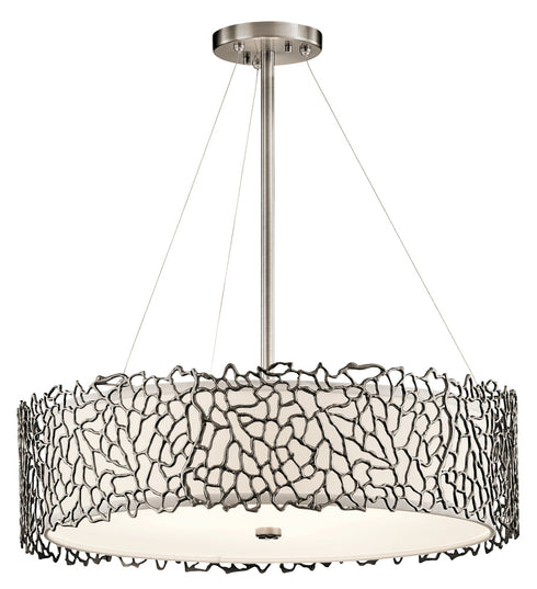 Kichler Silver Coral 4 Light Chandelier Pendant Model: 43347CLP