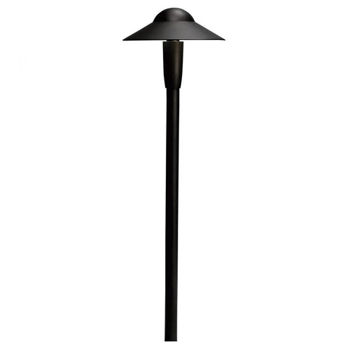 Kichler Small Dome LED Path Light in Textured Black Finish Model: 15870BKT27R