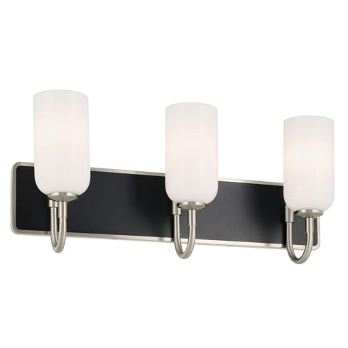 Kichler Solia 24 Inch 3 Light Vanity With Opal Glass Model: 55163CPZ
