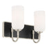 Kichler Solia Bath 2 Light in Brushed Nickel Finish Model: 55162NI