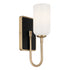 Kichler Solia Wall Sconce 1 Light in Champagne Bronze Finish Model: 55161CPZ