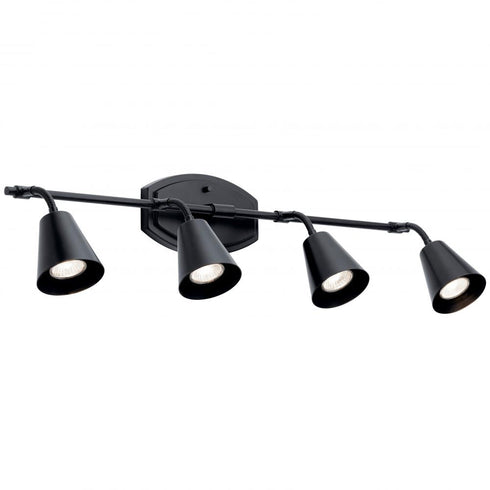 Kichler Sylvia 4 Light Rail Light Model: 52129BK