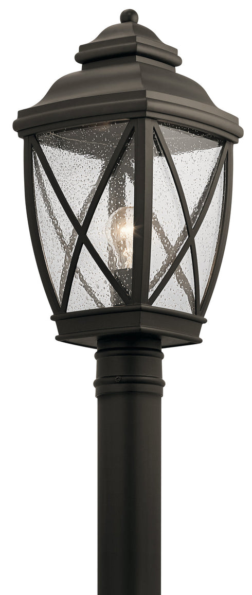 Kichler Tangier 1 Light Outdoor Post Mt Model: 49843OZ
