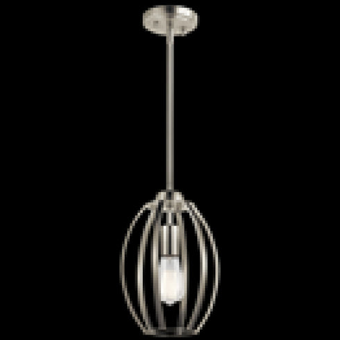 Kichler Tao Pendant 1 Light in Brushed Nickel Finish Model: 44054NI