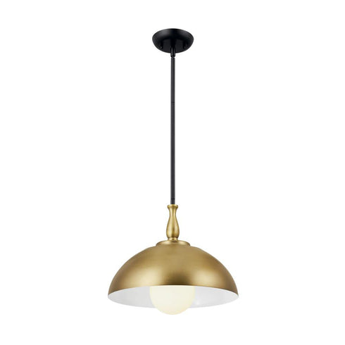 Kichler Thera 14 Inch 1 Light Pendant Natural Brass Model: 52476NBR