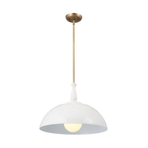 Kichler Thera 18 Inch 1 Light Pendant White Model: 52477WH