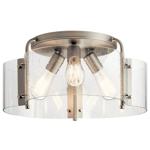 Kichler Thoreau 3 Light Semi Flush Model: 42955BK