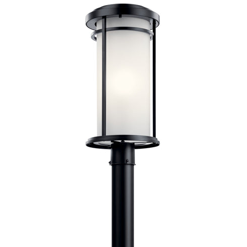 Kichler Toman 1 Light Outdoor Post Mt Model: 49690BK